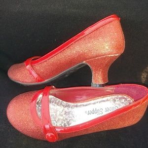 Girls size 13 ruby red heels